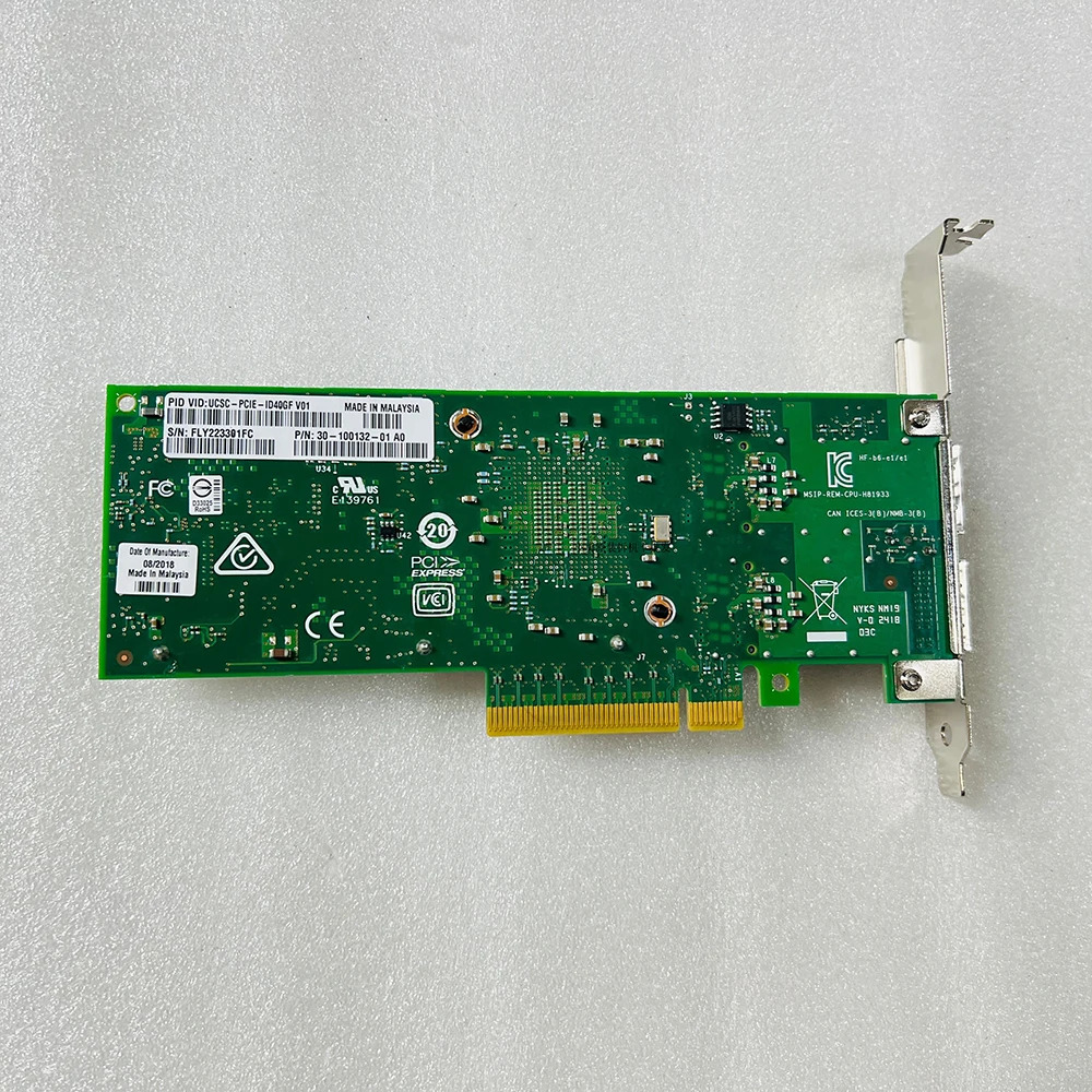 Cisco UCSC-PCI-ID40GFintel호환 XL710-QDA2 듀얼 포트 40 기가비트 광섬유 NIC용