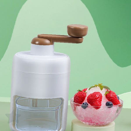 손잡이 회전 얼음 분쇄 기구 여름철 간식 제조 도구 주방 조리 기기 냉동 재료