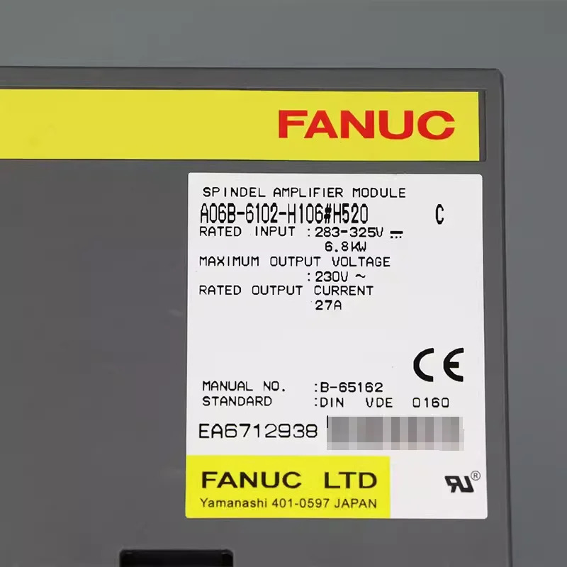 A06B-6102-H106 Fanuc 서보 드라이브 증폭기 모듈 리퍼 완료 A06B6102H106