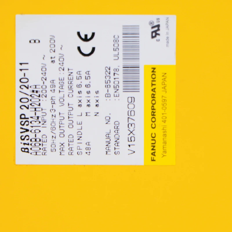 A06B-6134-H202 CNC 시스템 기계FANUC 서보 증폭기 리퍼 완료
