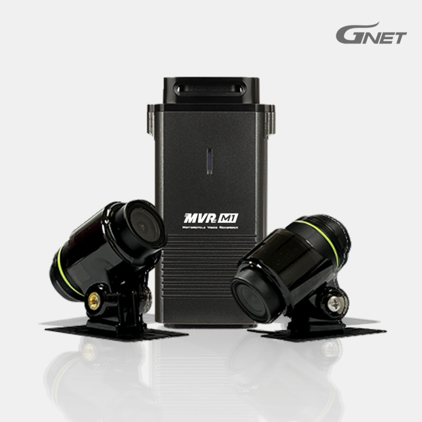 지넷 MVR M1 오토바이 바이크 블랙박스 2채널 FHD 완전방수 사진 1