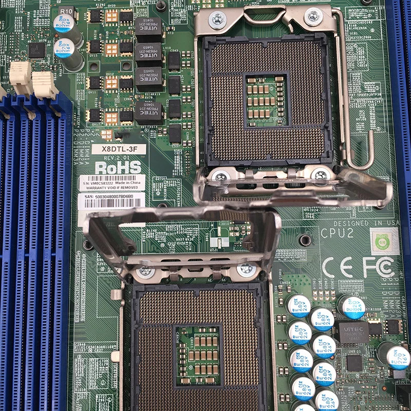 Supermicro X8DTL-3F 서버 마더보드 DDR3 SATA2 PCI-E 2.0 Xeon 프로세서 5600/5500 시리즈 통합 IPMI