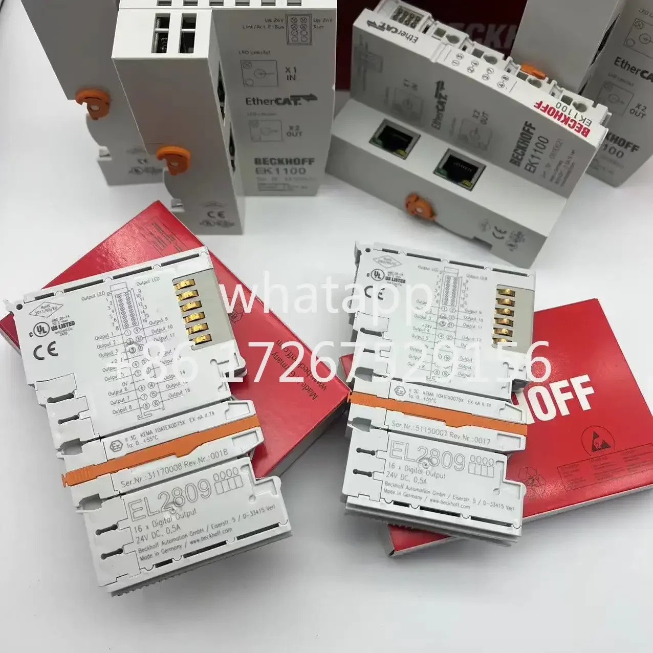 오리지널 BECKHOFF 모듈 EK1100 EK1110 EK1122 EL1809 EL6731 EL6751