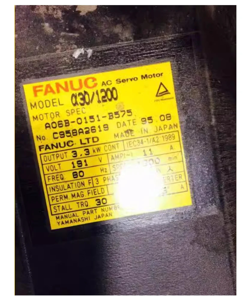 A06B-0151-B575 Fanuc 서보모터 Ok A06B 0151 B575 리퍼 완료