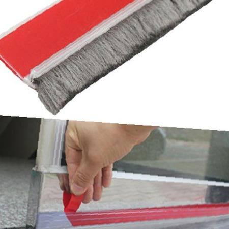현관 출입문 하단 틈새 먼지 차단 솔 형태 밀착 부착 방풍 방음 냉난방 효율