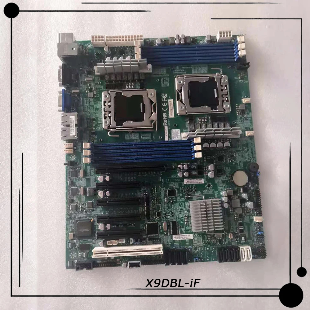 Supermicro 양방향 서버 마더보드 LGA 1356 intel호환 C602 DDR3 Xeon 프로세서 E5-2400 v2 완전 리퍼된 X9DBL-iF