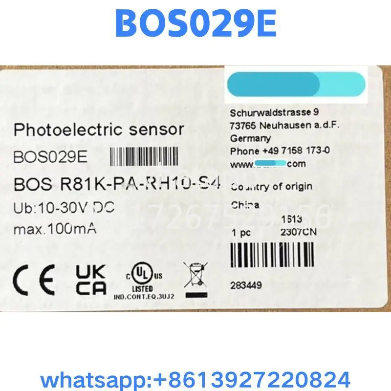 센서 BOS029E BOS R81K-PA-RH10-S4O 원본