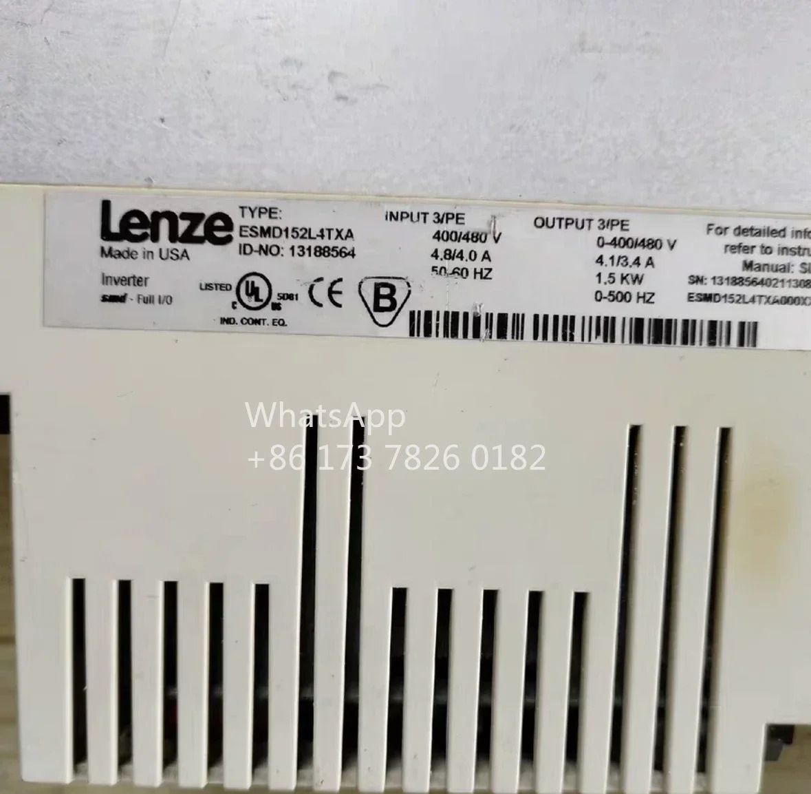 리퍼 주파수 변환기 ESMD152L4TXA 1.5kw 400v