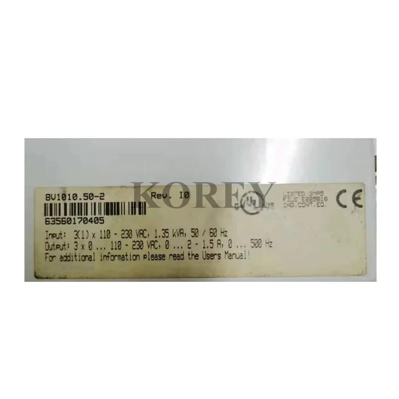 서보 드라이버 8V1010.50-2 Rev.I0 포장