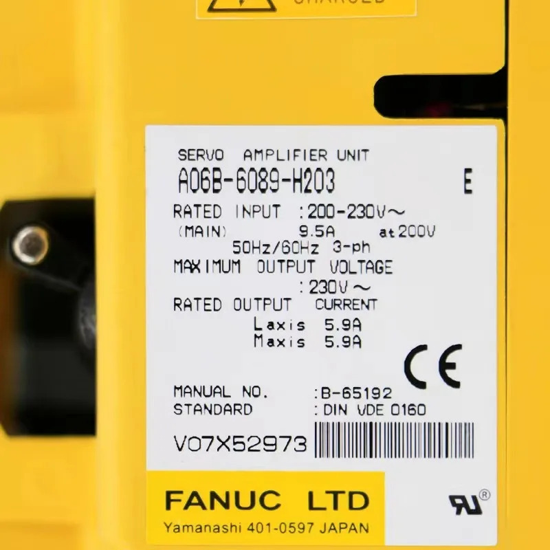 A06B-6089-H203 A06B-6089-H202 A06B-6089-H201 CNC 시스템Fanuc 서보 드라이브 리퍼된 증폭기 모듈