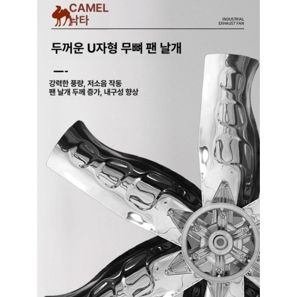 최강력 산업용 배기 팬 고출력 환풍기 작업장 대형환풍기 순환 700형 380V 300형 220V - 상세 이미지 3