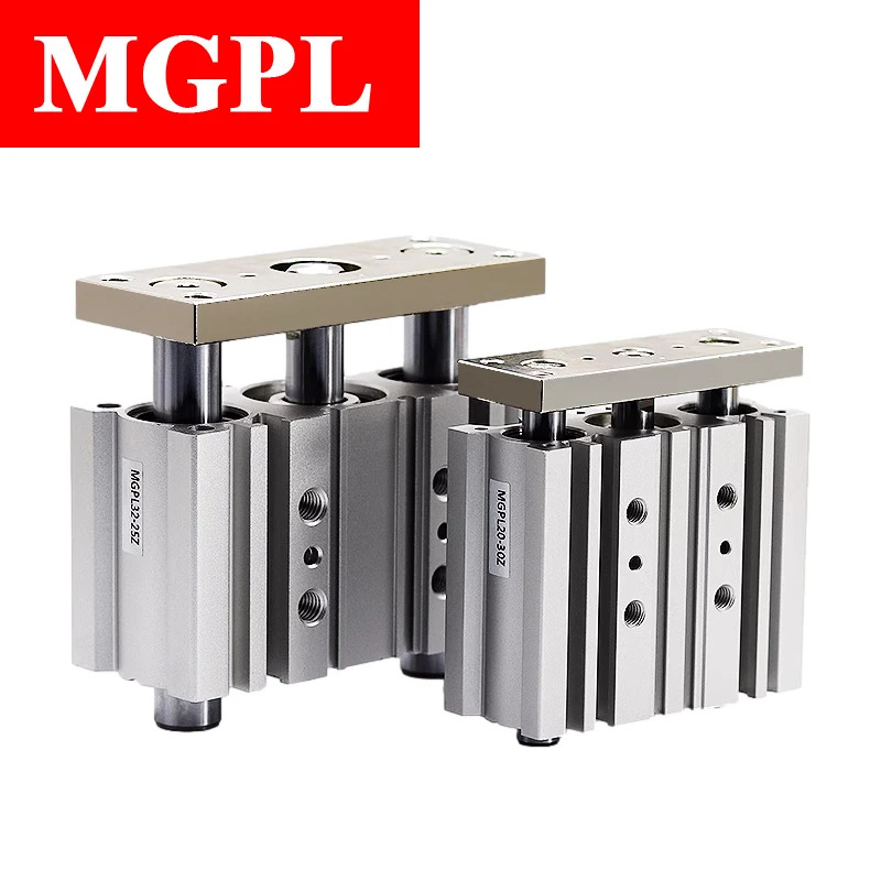 MGPL SMC 공압 컴팩트 가이드 실린더 MGPL32--100 스트로크 50/75/100/125/150/200MM