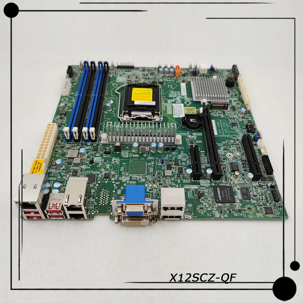 Supermicro 워크스테이션 마더보드X12SCZ-QF LGA-1200 intel호환 Q470 칩셋 DDR4 지원 대 코어 i9/i7/i5/i3