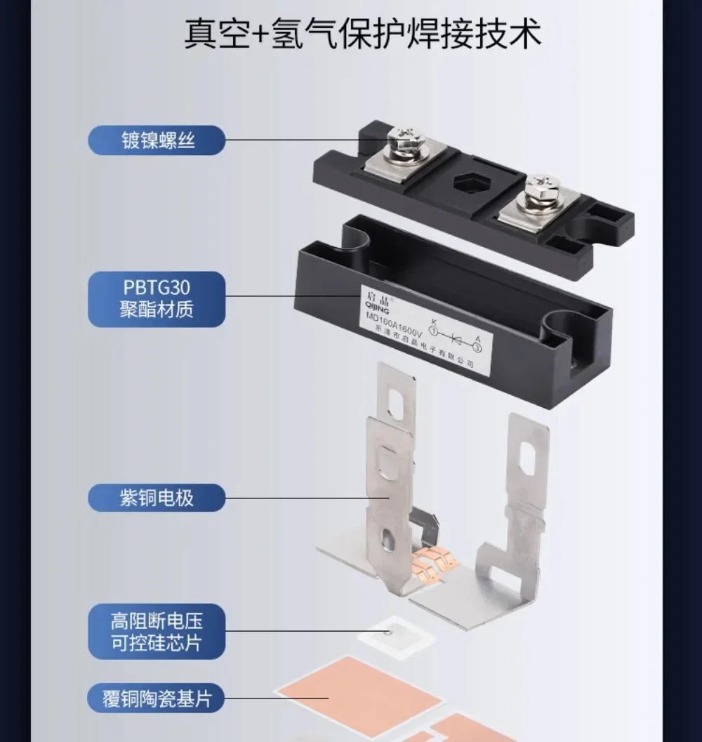 역류 방지 상호 충전 DC 태양광 프리휠링 다이오드 MD55A110A