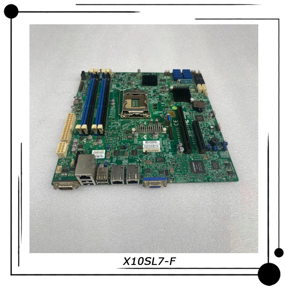 Supermicro 서버 micro 마더보드X10SL7-F LGA 1150 intel호환 C222 지원 E3-1200 v3/v4 DDR3 PCI-E 3.0 리퍼