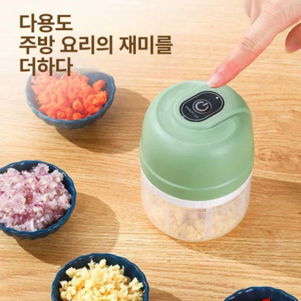 스마트 마늘분쇄기 가정용 주방 도구 소형 마늘다지기 기계 분쇄기 다용도 다지기기계 2023 리틀그린 2023 리틀그린 - 상세 이미지 5