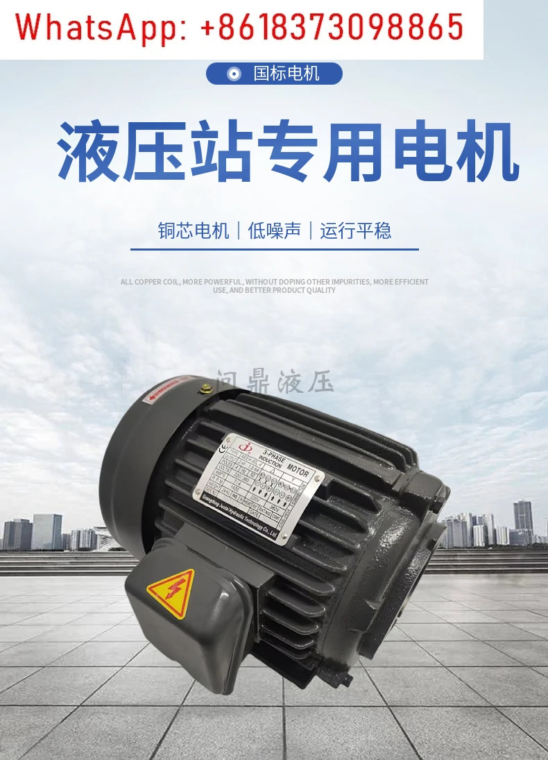 유압 모터 0.75KW1.5/2.2/3.75/5 5/7.5 삽입