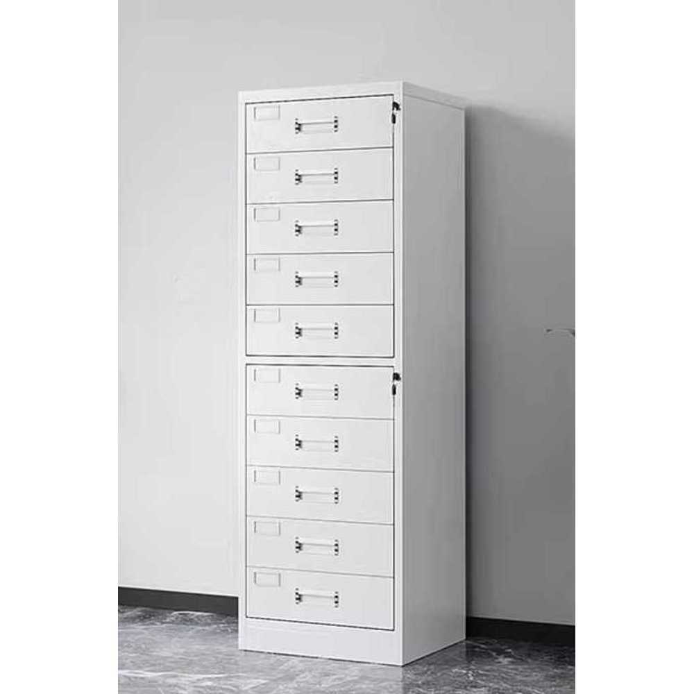문서 캐비넷 서류장 정리 철재 학교 회사 A4 서랍형 10단 파일캐비닛 1.38mm - 상품 이미지