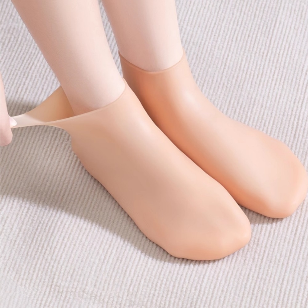 풋케어 실리콘 보습 양말 뒤꿈치 발 각질 관리 - 상품 이미지