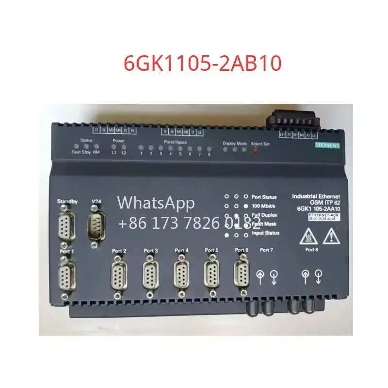 6GK1105-2AB10 OSM TP62 광 스위치 모듈 리퍼FOC 포트 2개 100Mbit/s RJ45 6개 10/100Mbit/s