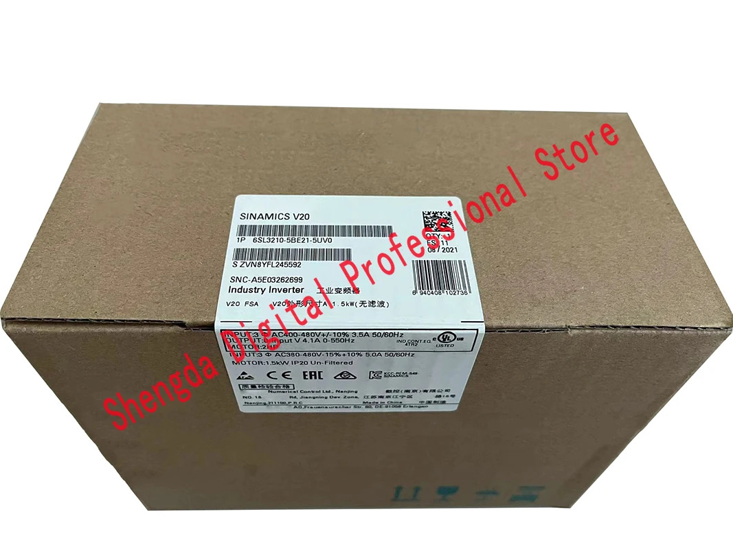신 오리지널 산업인버터 6SL3210-5BE21-5UV0 1.5kW
