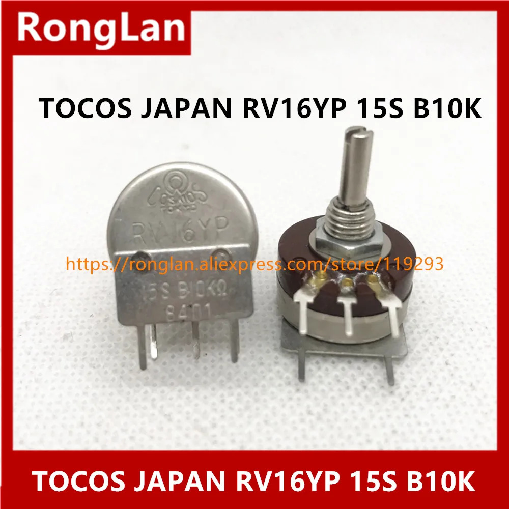 오리지널 일본 TOKYO RV16YP 15S B10K TO 전위차계 축 m x 15mm -10개