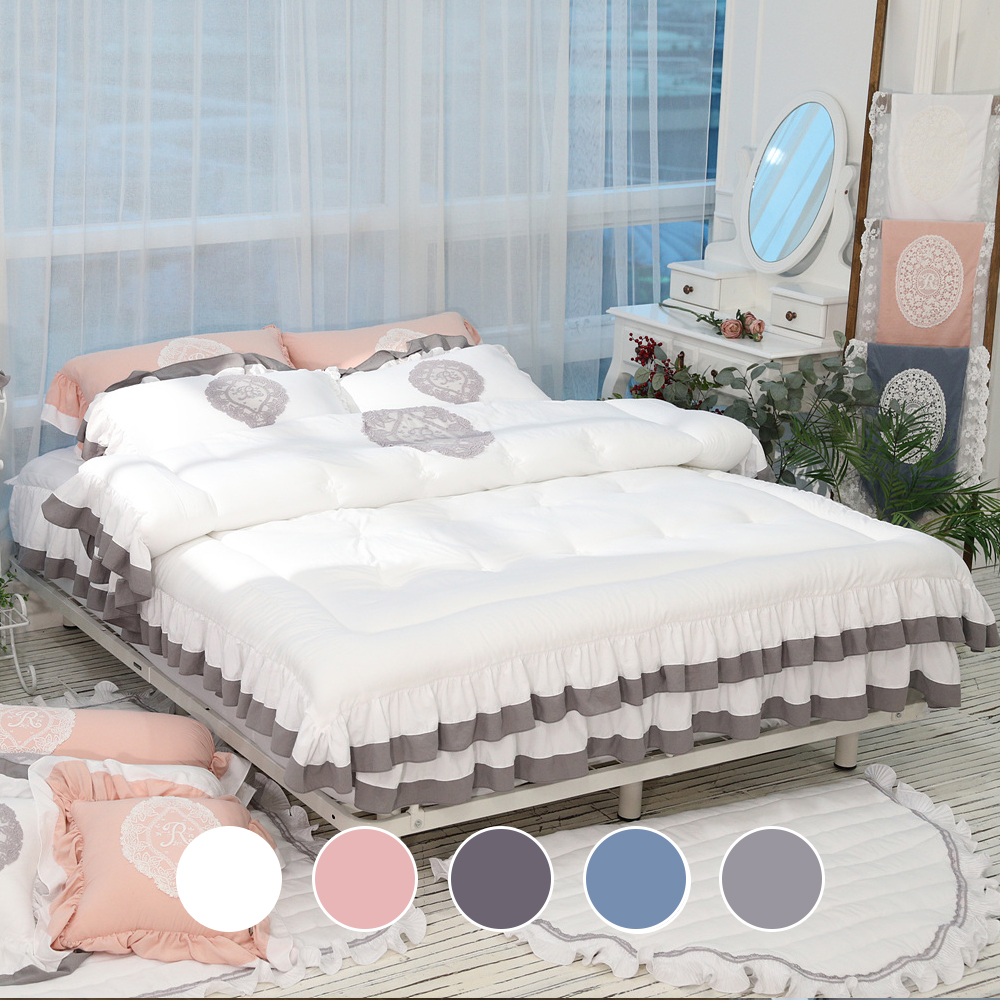 모티브감성 먼지없는 국내산 사계절 차렵이불+베개커버+숏매트커버 세트 SS 슈퍼싱글