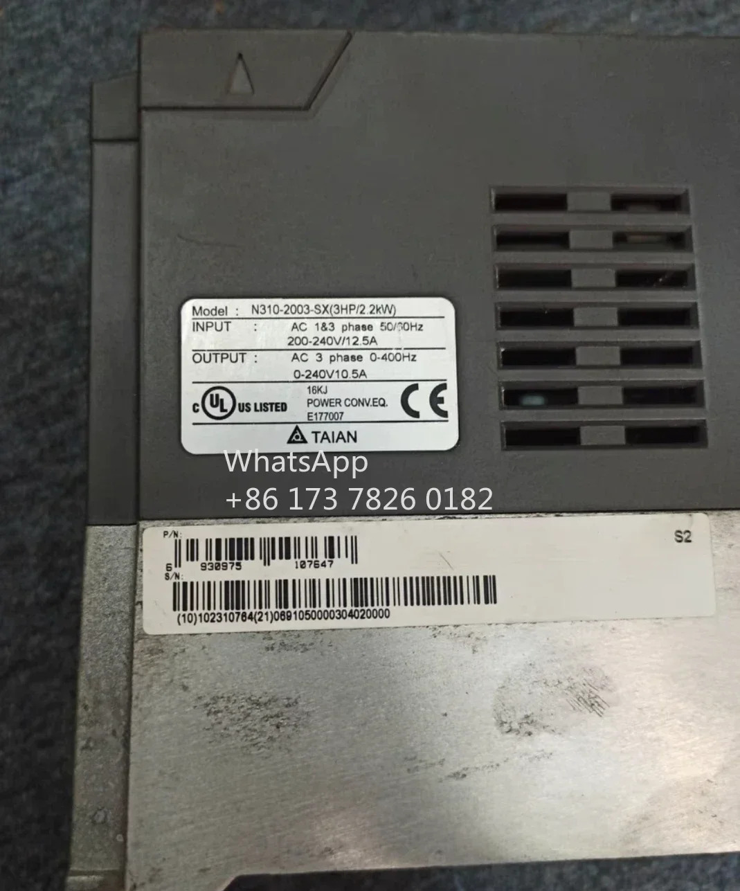 리퍼 N310 시리즈 인버터 2.2kw 220V N310-2003-SX 기능 패키지