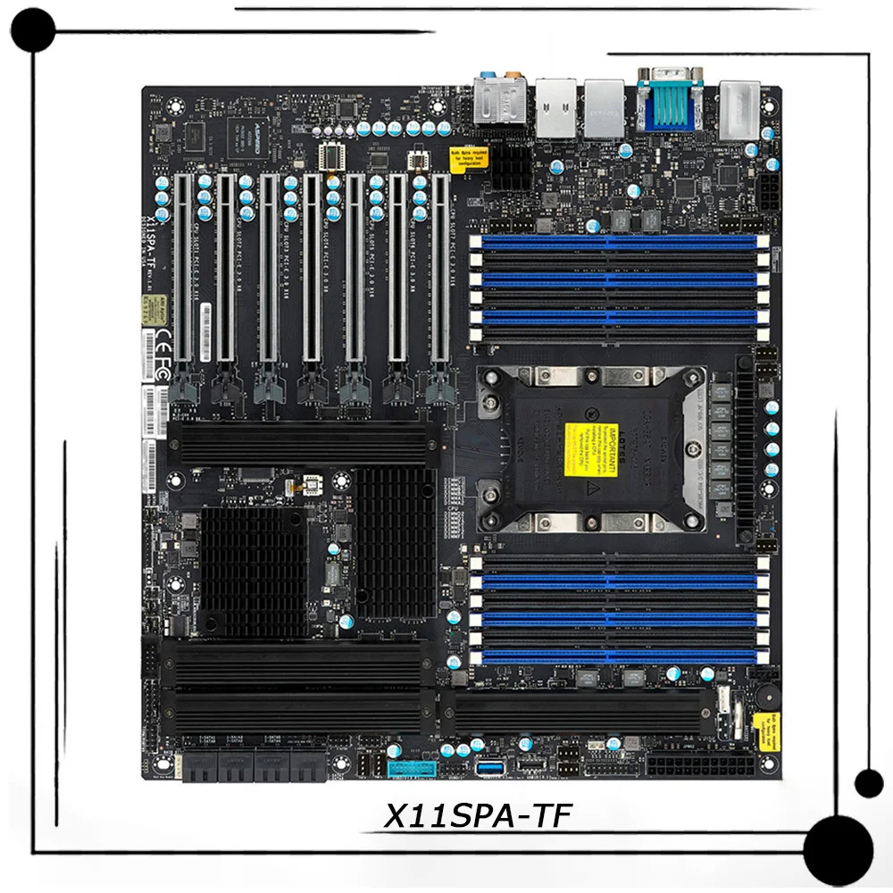 Supermicro 워크스테이션 E- 마더보드X11SPA-TF intel호환 C621 LGA-3647 DDR4 지원 대 Xeon 리퍼