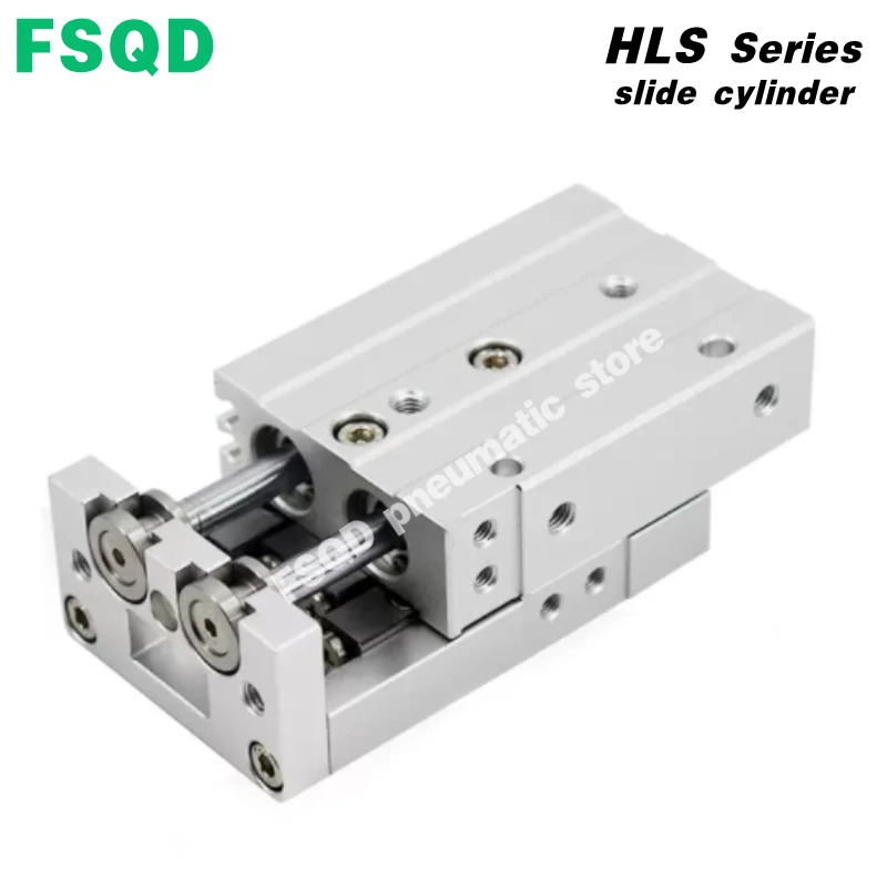 공압 슬라이드 실린더 HLS16HLS20-102030405075100125150 AS BS AF BF A B FSQD HLS 시리즈HLSL16HLSL20