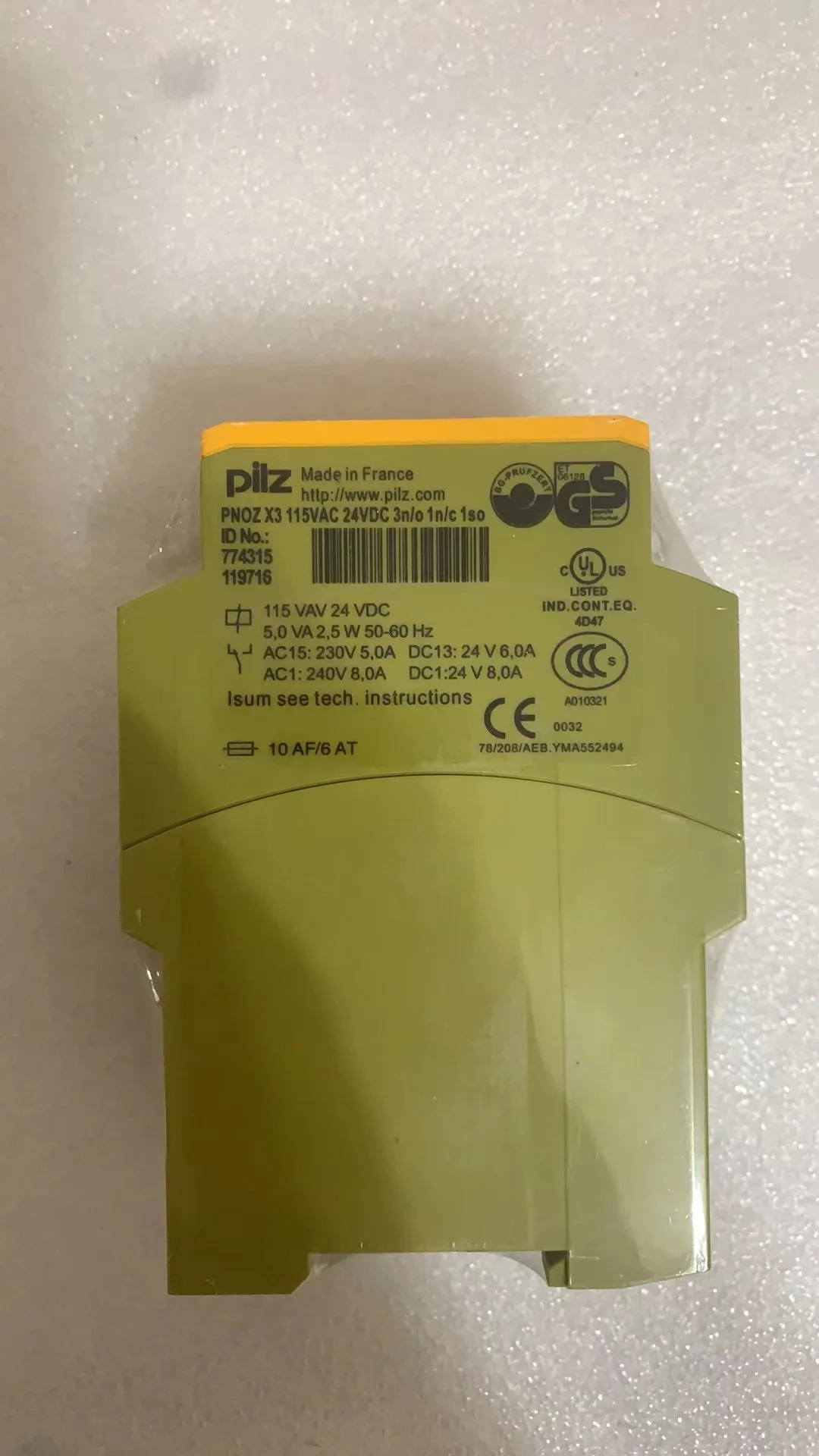 PNOZ X3 774315  안전 릴레이