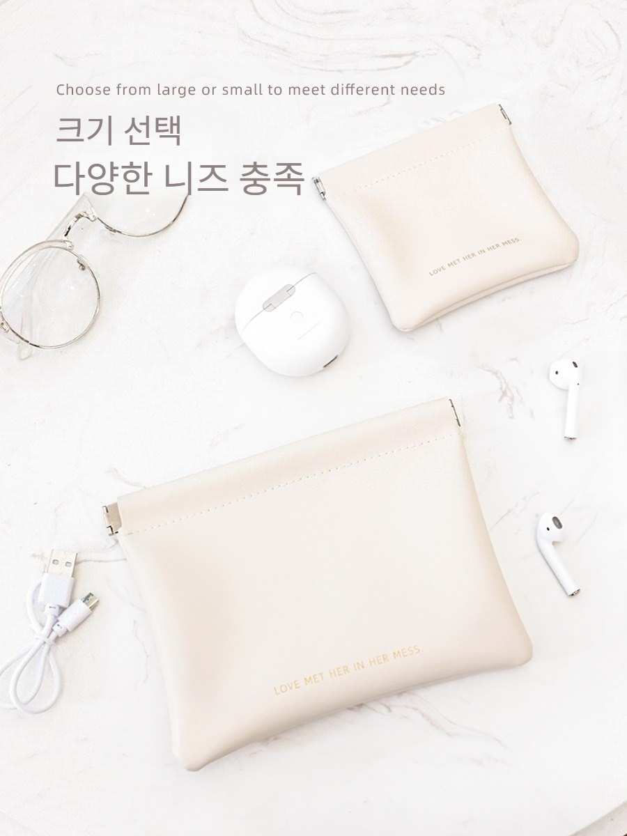 화장품 멀티파우치 다용도 립스틱 미니 충전기 핸드폰 파우치 - 상세 이미지 4
