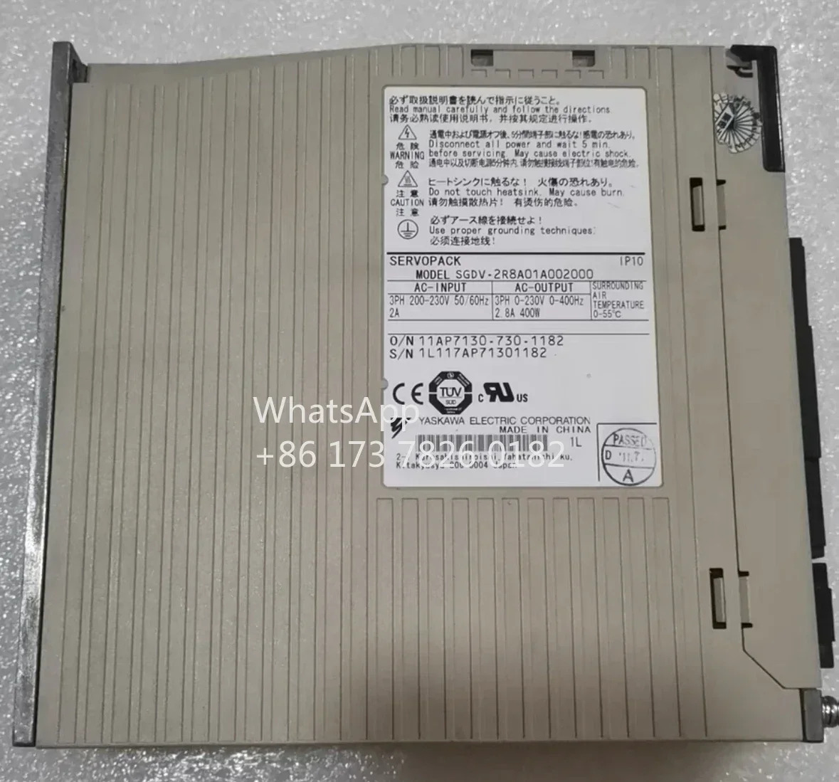 리퍼 SGDV-2R8A01A 002000  서보 드라이브 400W