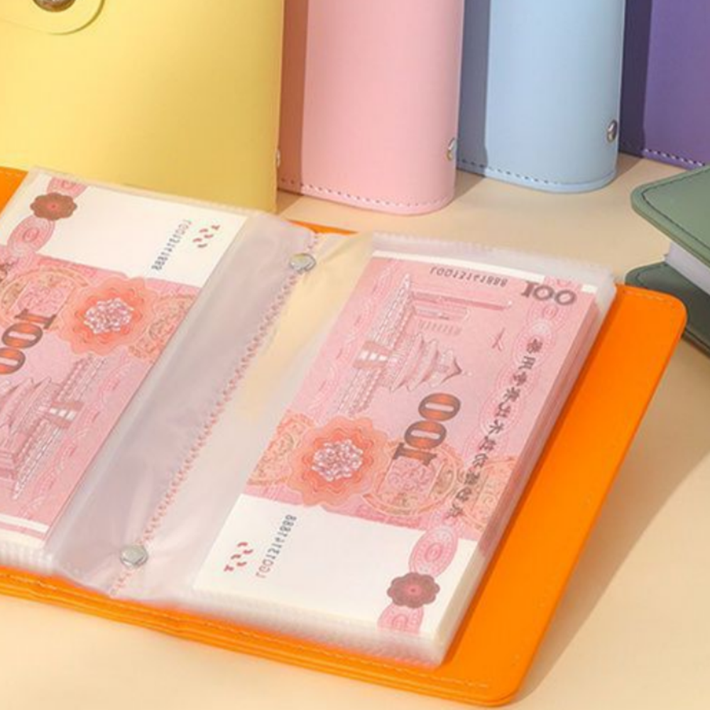 저금 통 지폐 다이어리 현금 수납 지갑 용돈 - 상품 이미지