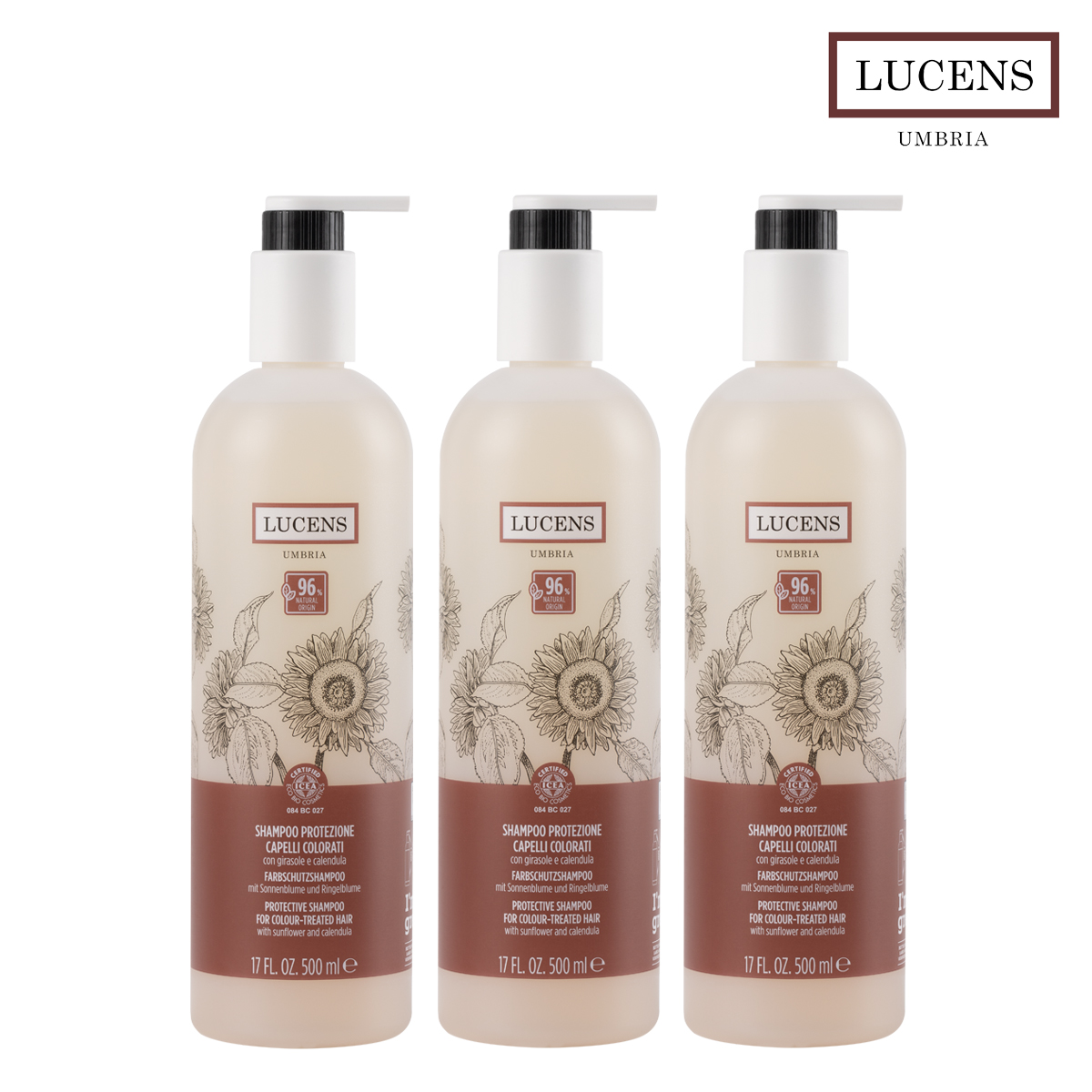 염색모발보호 컬러샴푸 이태리 루센스 천연 유기농 비건 샴푸 컬러프로텍션 1.5L, 1개 - 상품 이미지