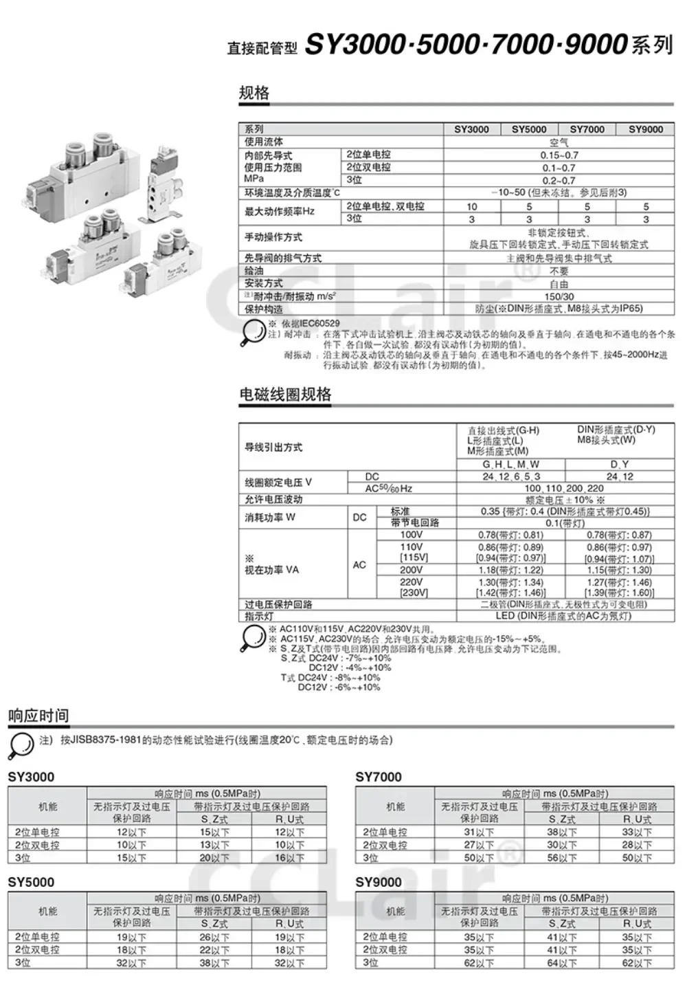 SY5120 투 포지션 5540 5 웨이 솔레노이드 밸브 SY5220 5320 5420 5520 5140 5240 5340