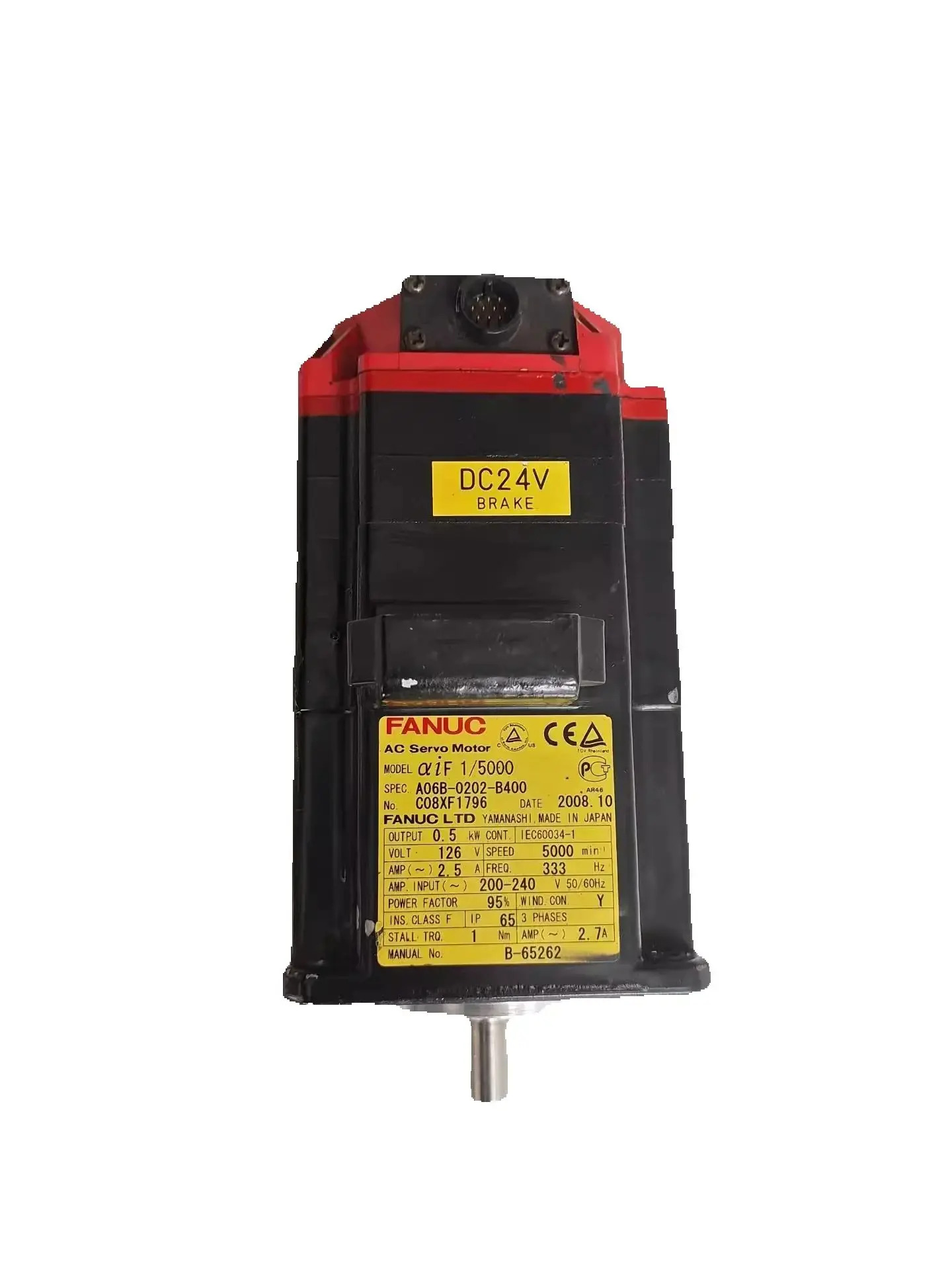 A06B-0202-B400 Fanuc AC 서보모터 12개월 A06B0202B400
