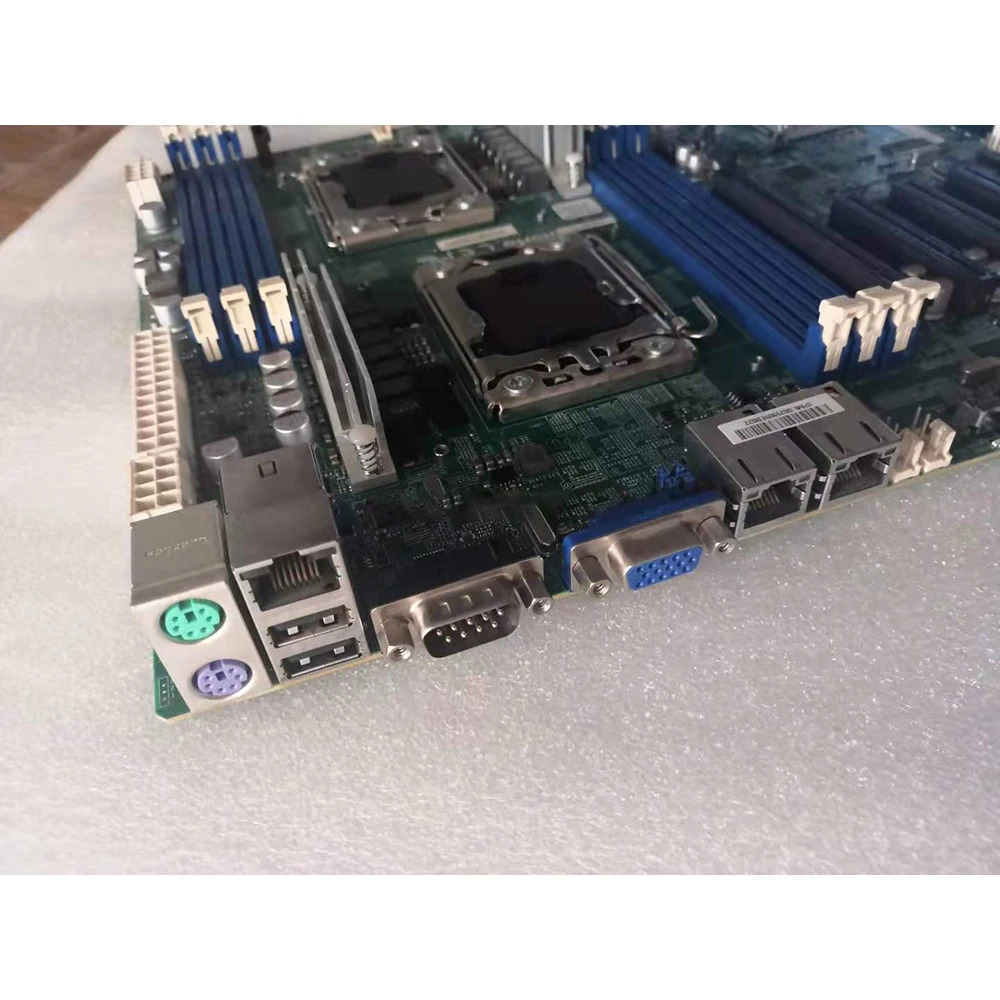 Supermicro 양방향 서버 마더보드 LGA 1356 intel호환 C602 DDR3 Xeon 프로세서 E5-2400 v2 완전 리퍼된 X9DBL-iF
