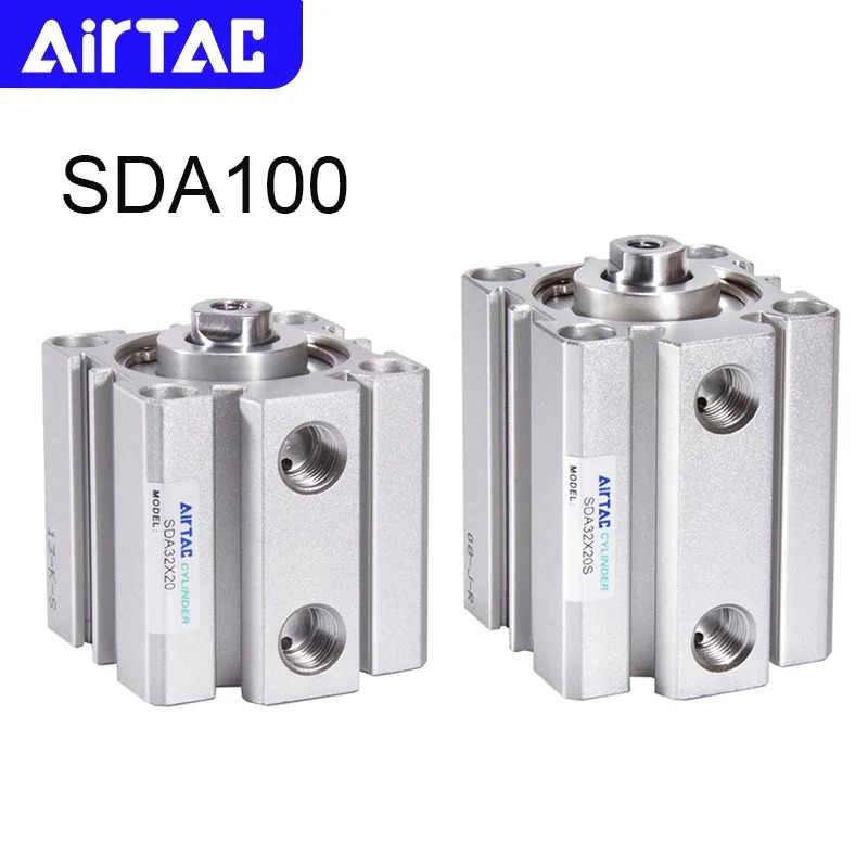 AIRTAC 공압 SDA100 컴팩트 실린더 스트로크 515 20 25 30 35 40 45 50 60 70 75 80 90 100mm