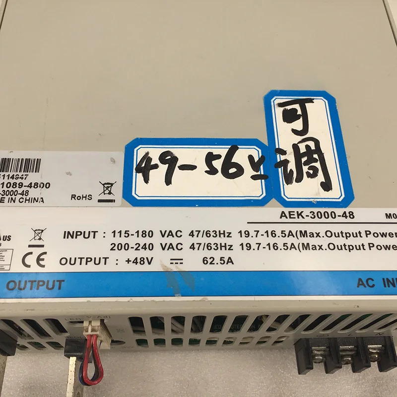 COTEK 고전력 스위칭 전원공급장치 AEK-3000-48 48V 62.5A 3000W 46-51V 조정 리퍼
