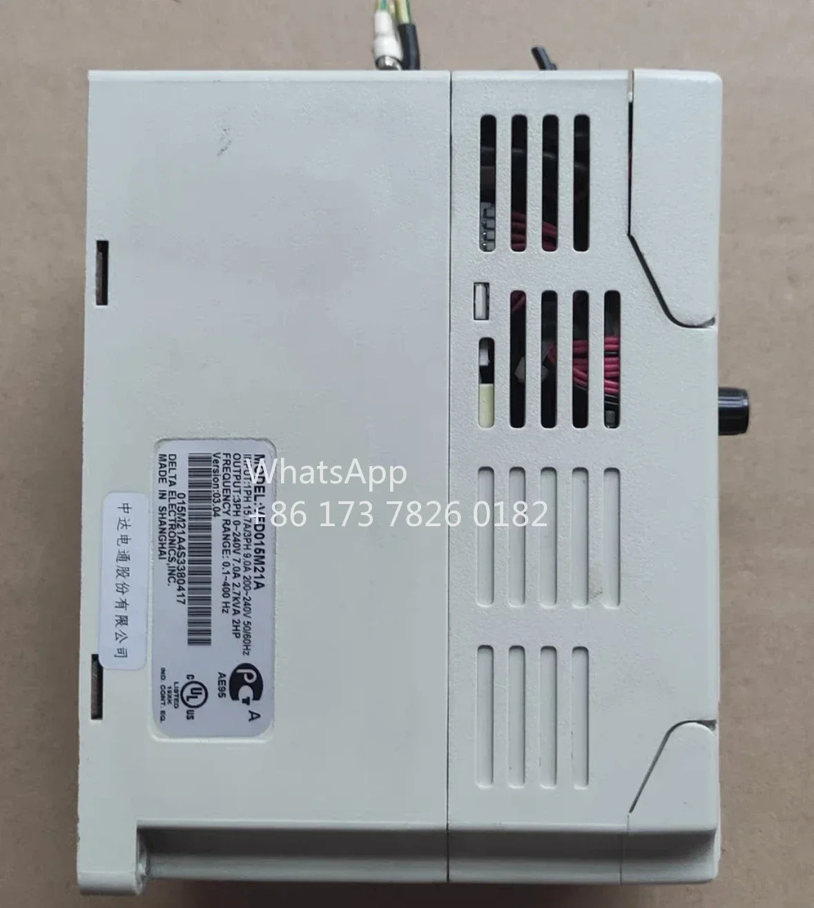 리퍼 주파수 변환기 VFD015M21A 1.5kw