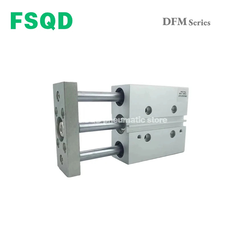 FSQD 가이드 실린더 DFM 시리즈 복동 DFM-12 16 20 25 32 40 50 63-25 30 80 100 125 150 175 200-P-A-GF-KF