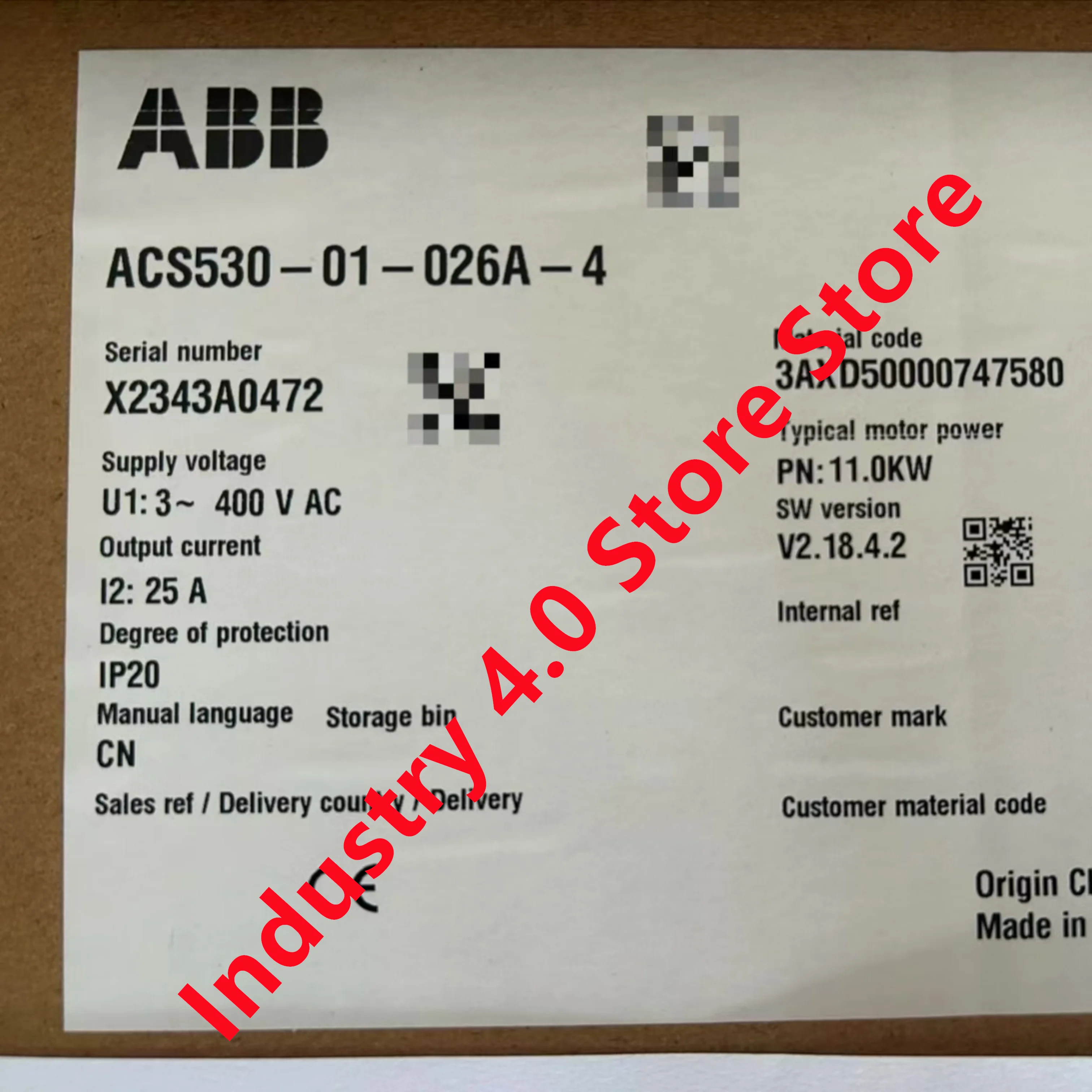 ACS530-01-018A-4 ACS530-01-026A-4 오리지널 신