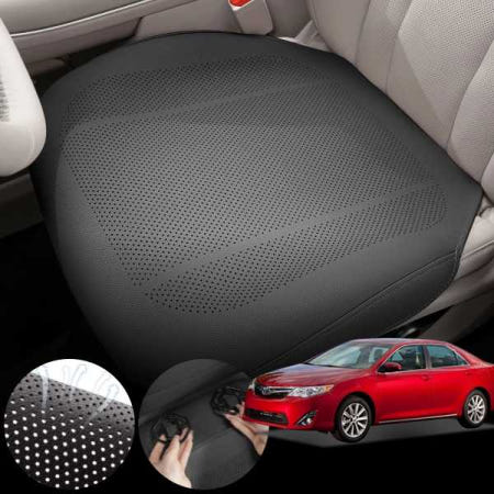 스피드픽 토요타 캠리 7세대 (12-17) HV 차량용 모템 사계절 통풍 방석 시트 커버 블랙 1개
