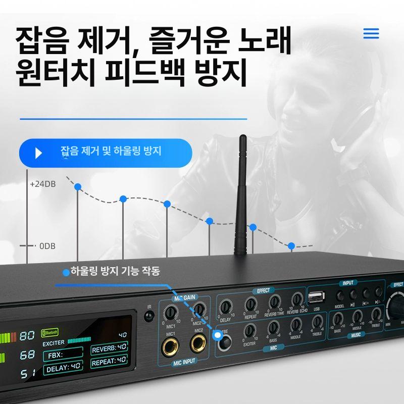 챔버 앰프 이펙터 음향 무대 행사 노래방 공연 에코 믹서 장비 - 상세 이미지 3