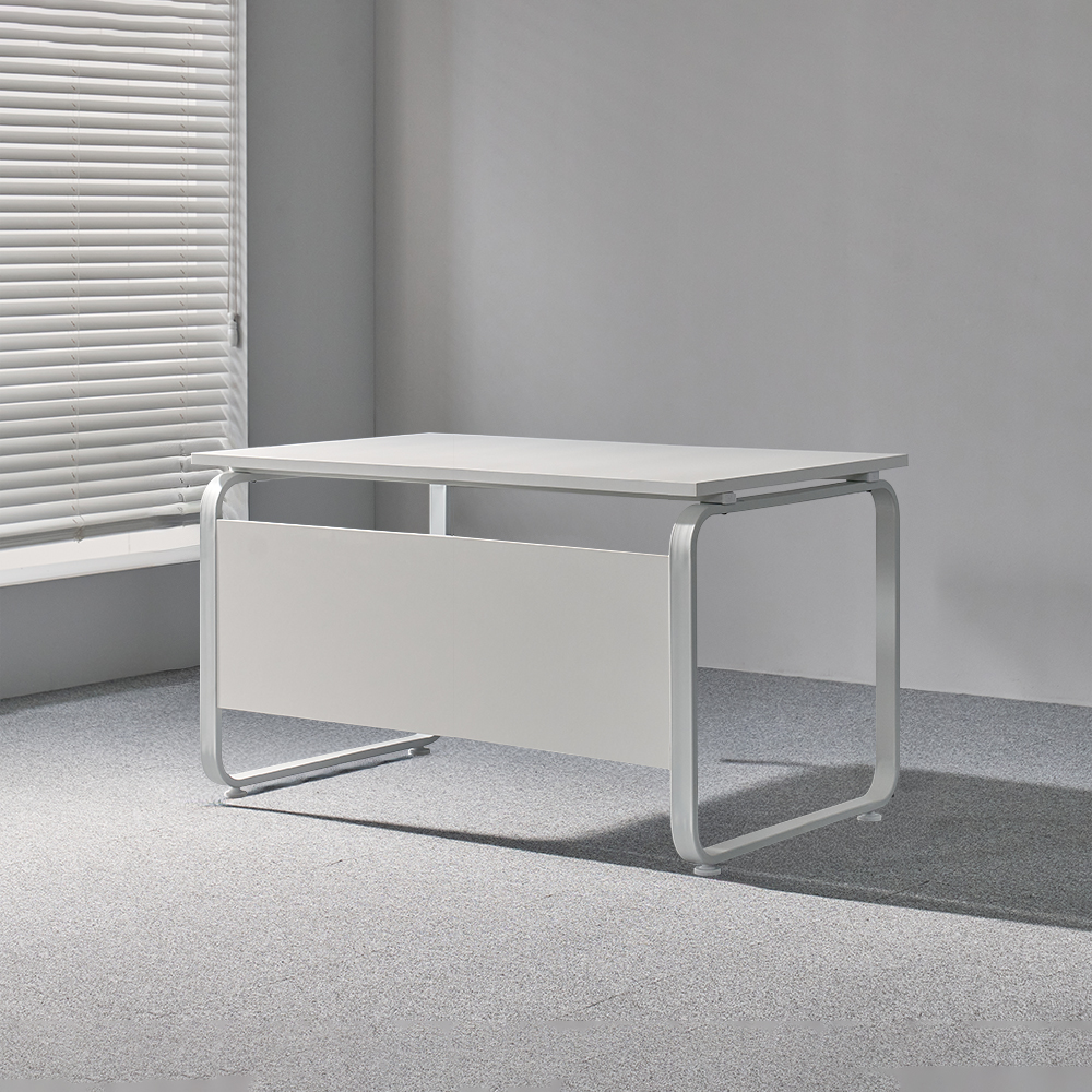 티에스퍼니처 데임 25T 사무용 사무실 멜론 책상 1200x800mm, 화이트+라운드/올화이트 이미지 6