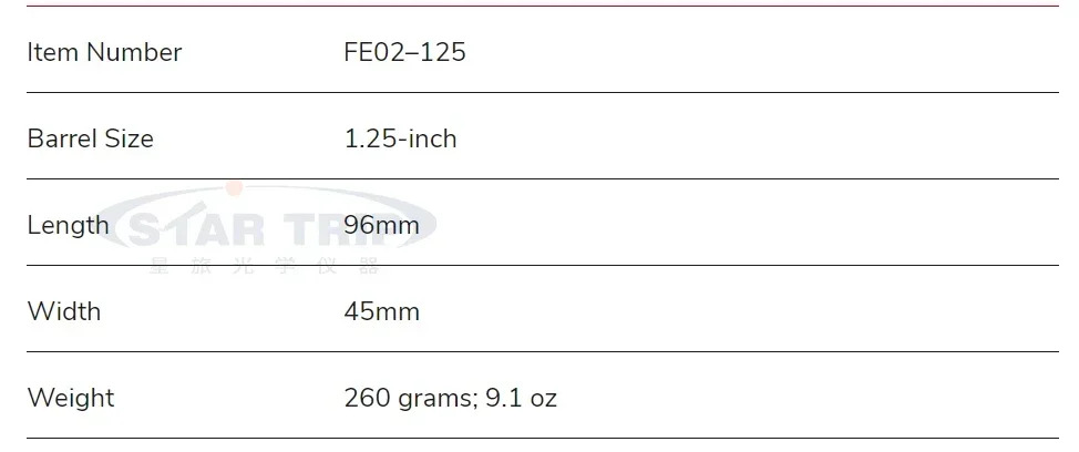 Scientific 1.25 2X 3X 5X 초점 확장기 4피스 슈퍼 무색 바로우 승수 살펴보기