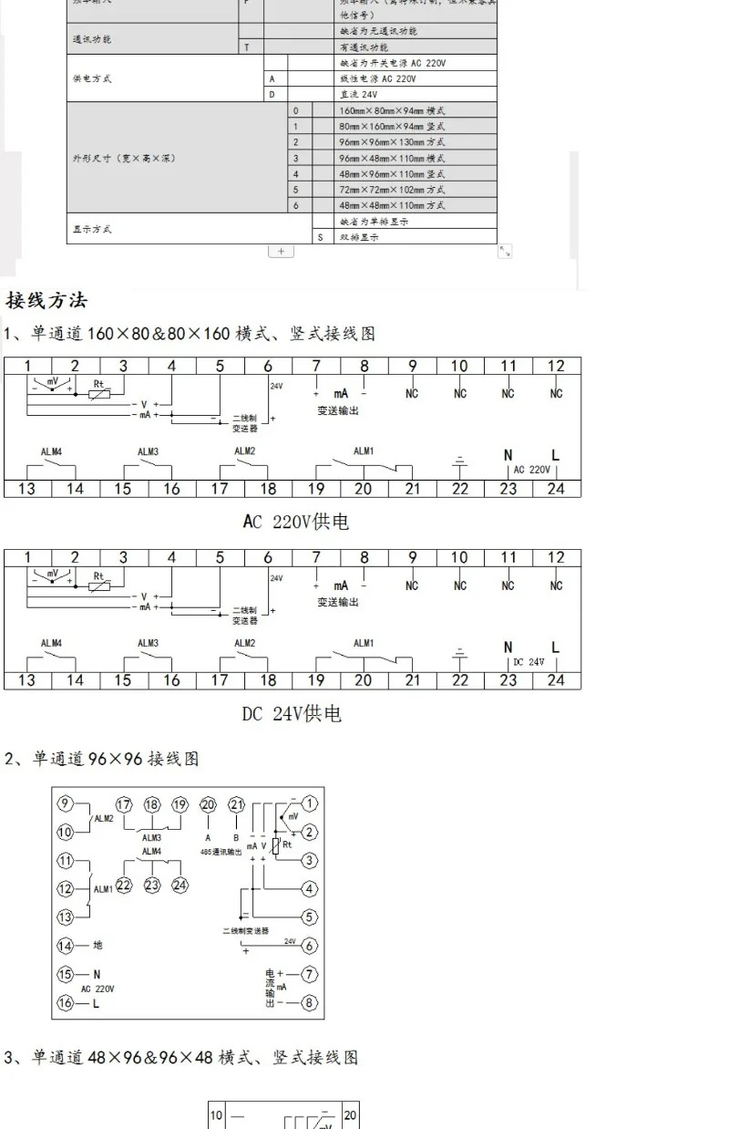 디지털 디스플레이 미터 KCXM 시리즈 지능형 장비