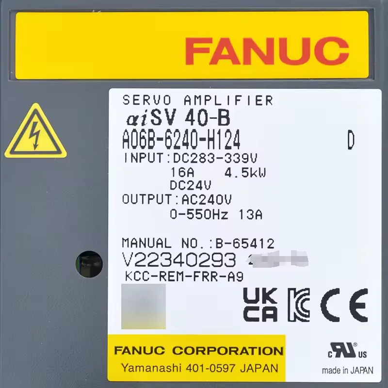 A06B-6240-H124 Fanuc 서보 드라이브 모듈 리퍼 OK A06B 6240 H124