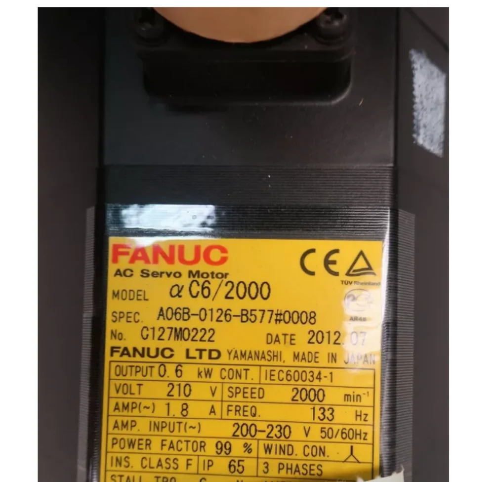 A06B-0126-B577 Fanuc 시스템 서보모터 리퍼 완료 Ok A06B 0126 B577